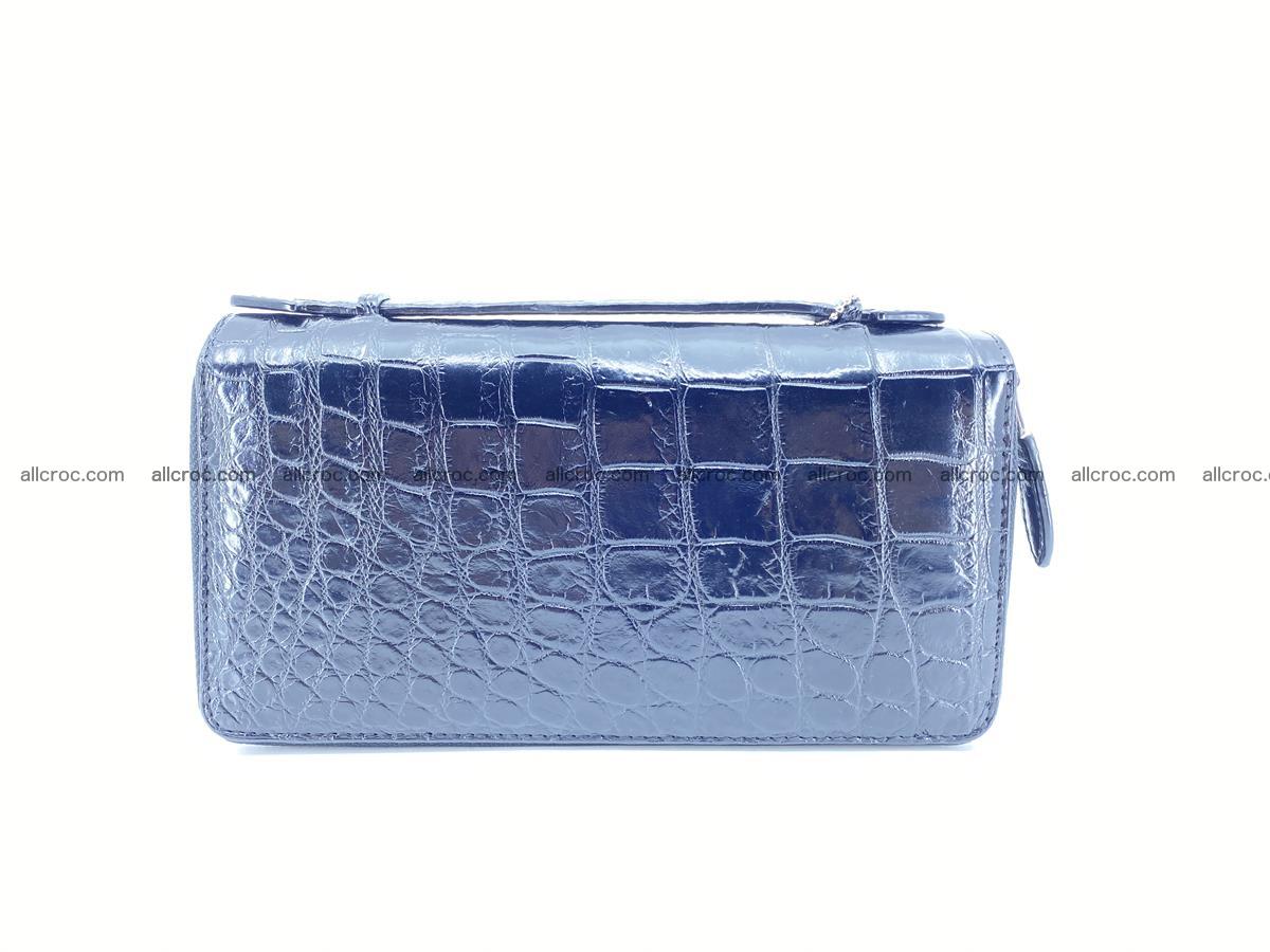 Crocodile skin long wallet 2-zips 675 Foto 3