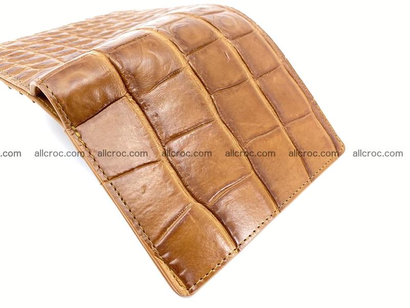 Crocodile leather vertical wallet HK 637