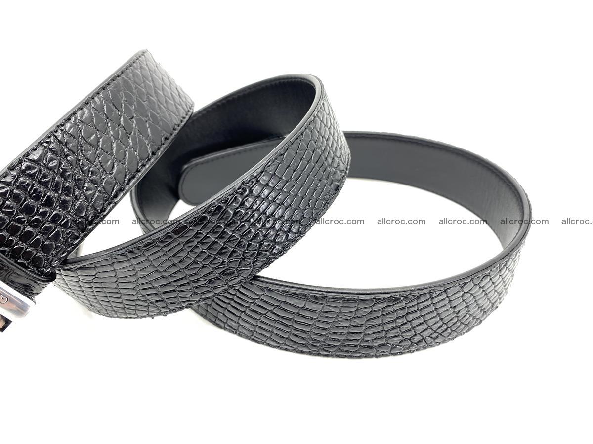 Crocodile leather belt 738 Foto 10