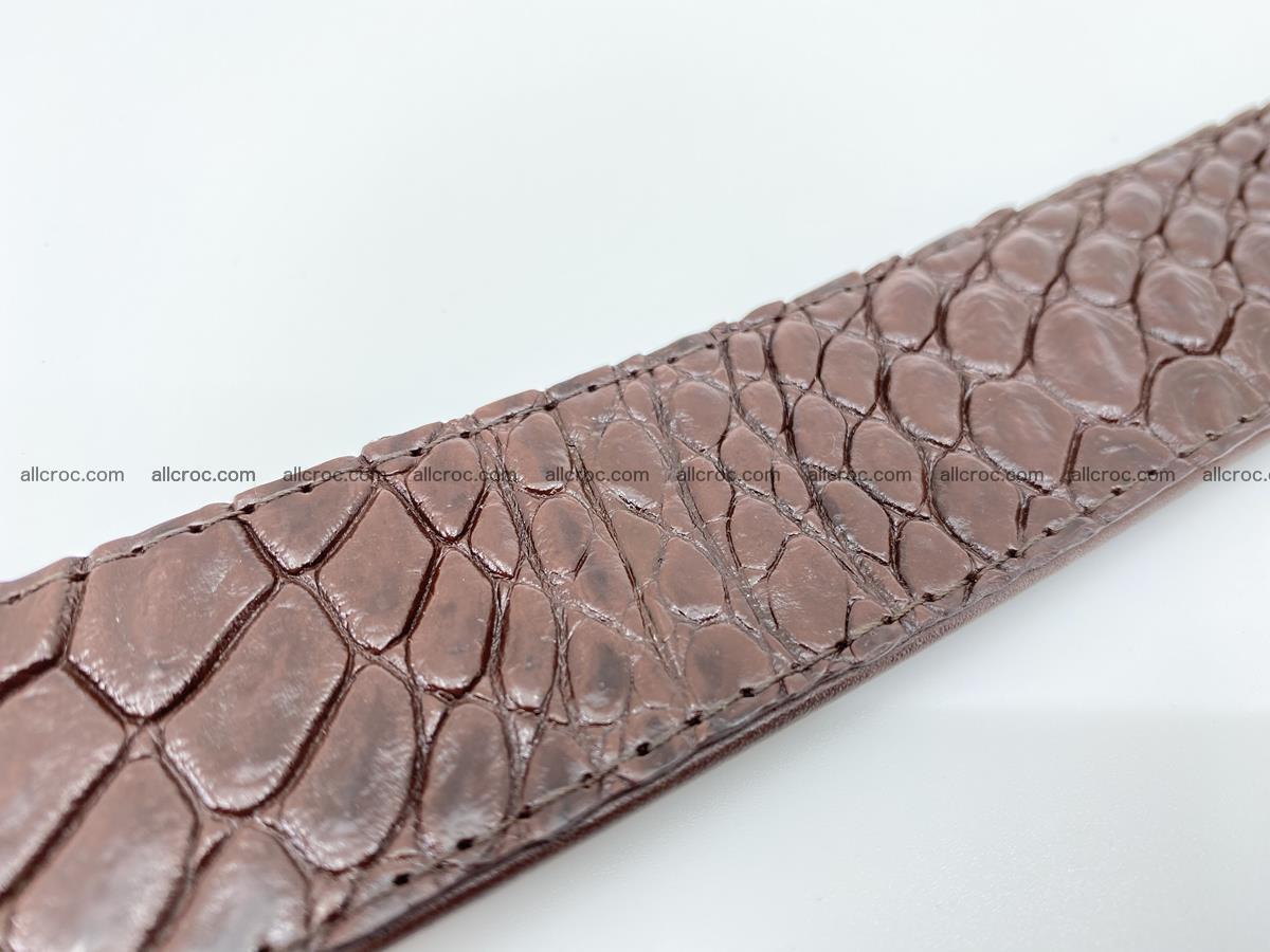 Crocodile leather belt 727 Foto 7
