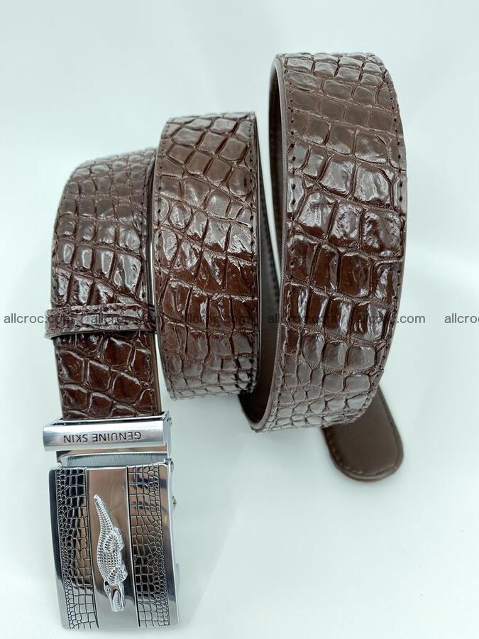 Crocodile leather belt 725 Foto 4
