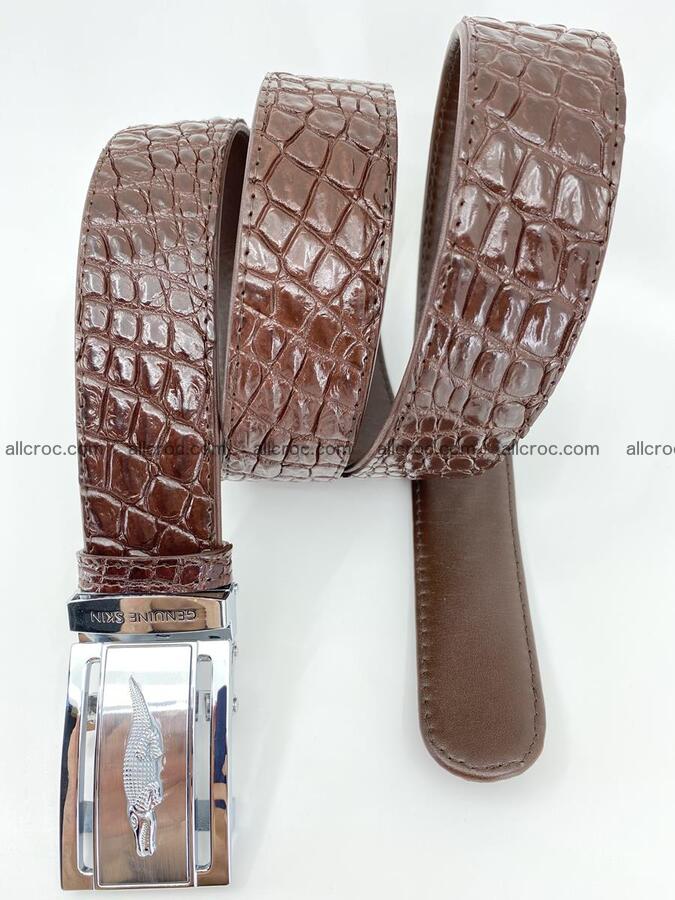 Crocodile leather belt 727 Foto 4