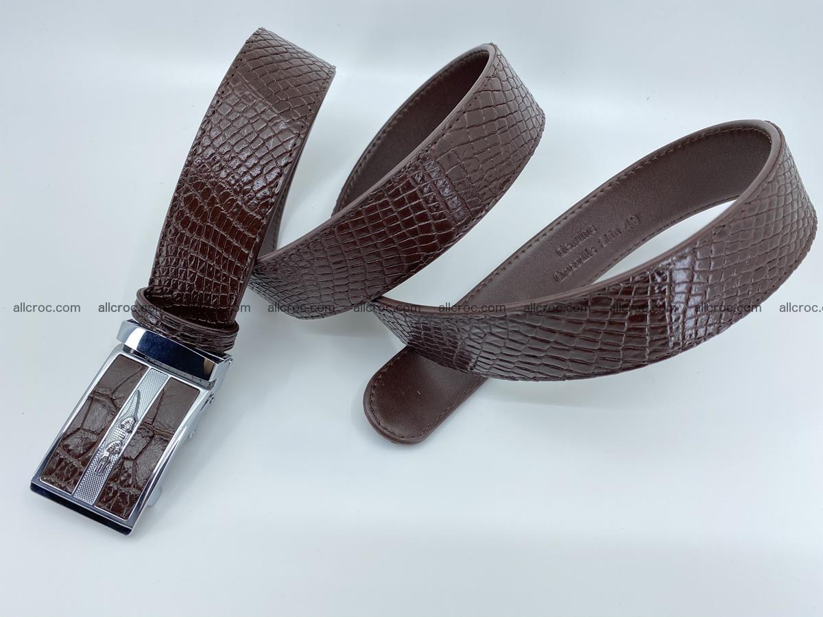 Crocodile leather belt 739 Foto 6