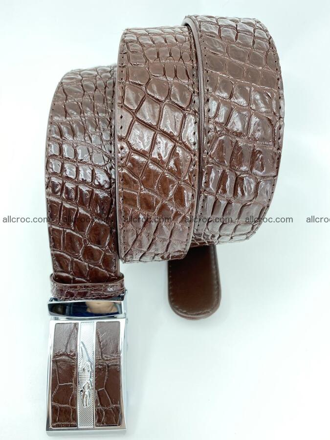 Crocodile leather belt 723 Foto 4