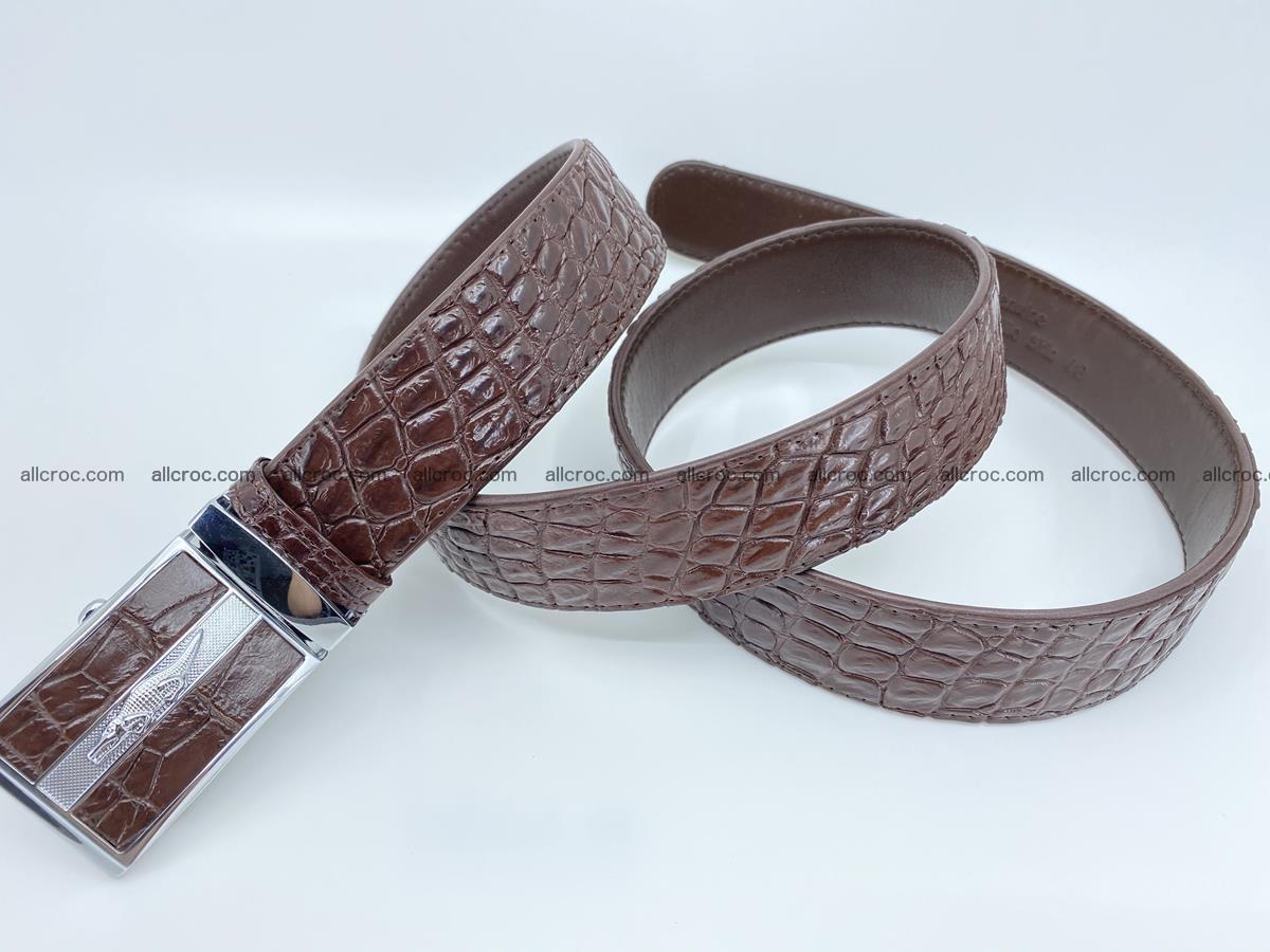Crocodile leather belt 723 Foto 5