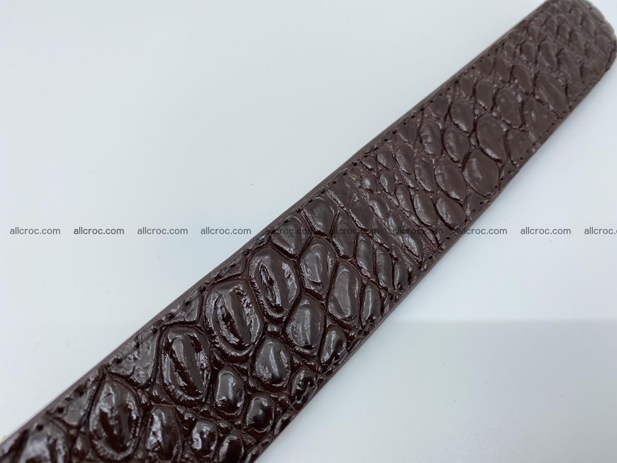 Crocodile leather belt 723 Foto 7