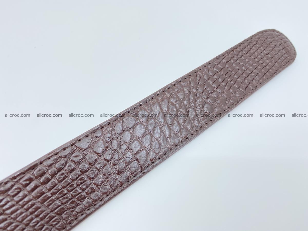 Crocodile leather belt 741 Foto 8
