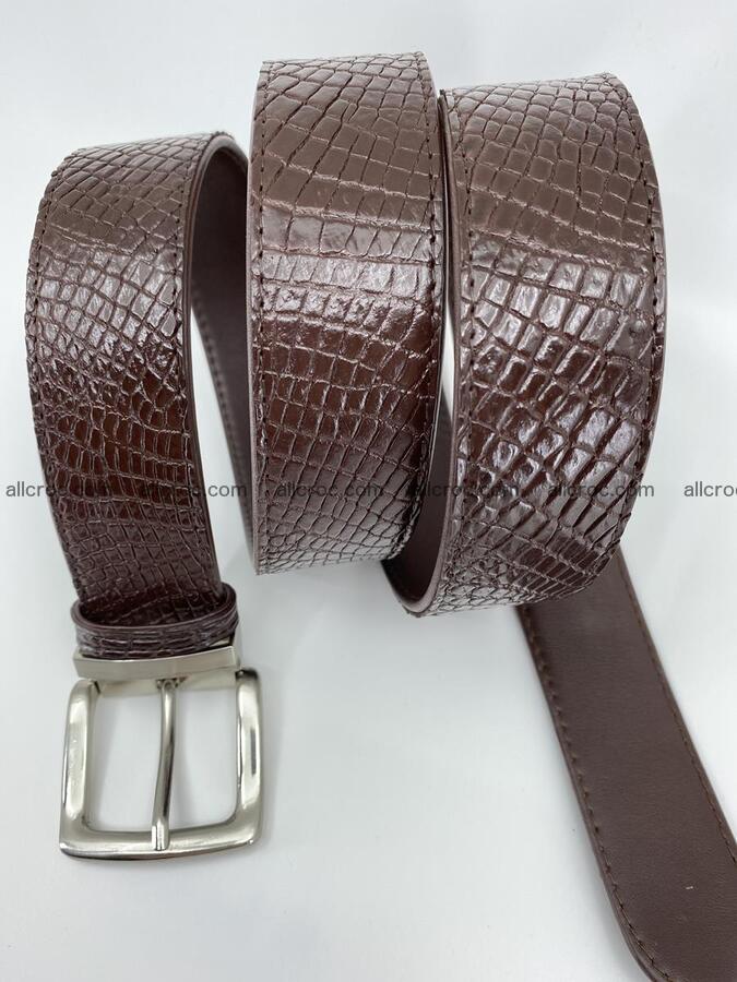 Crocodile leather belt 741 Foto 5