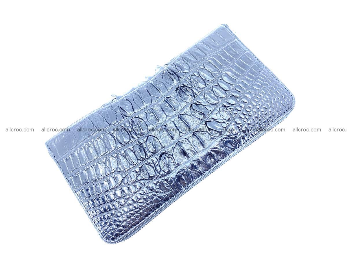 Crocodile skin zip wallet 1648 Foto 6