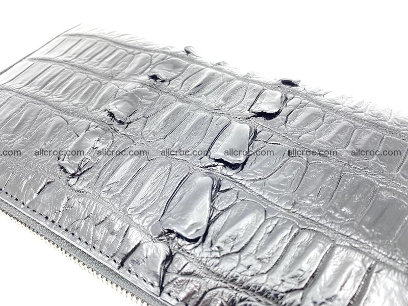 Crocodile leather purse 1 zip 598