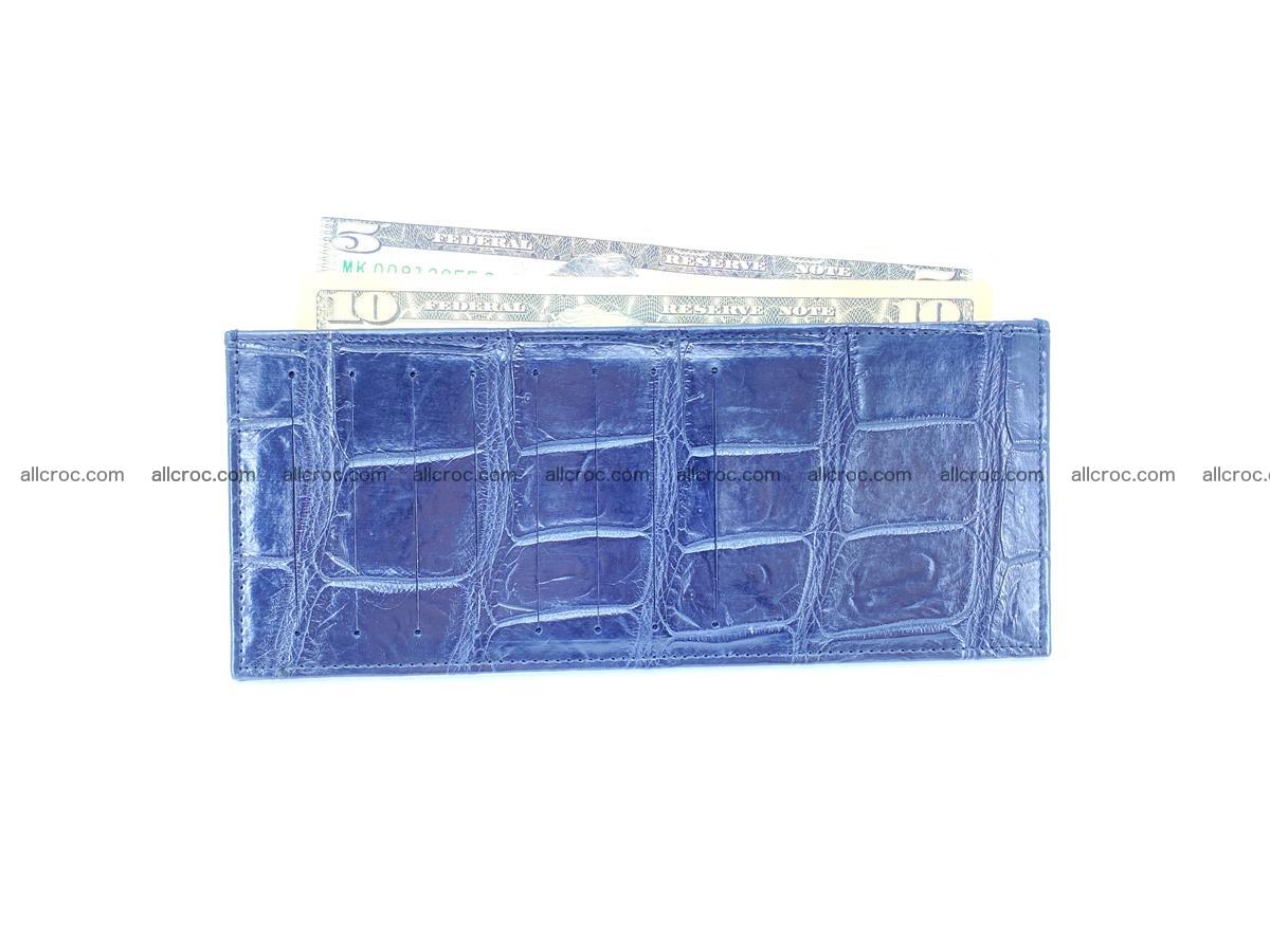Crocodile leather vertical cards wallet 689 Foto 3