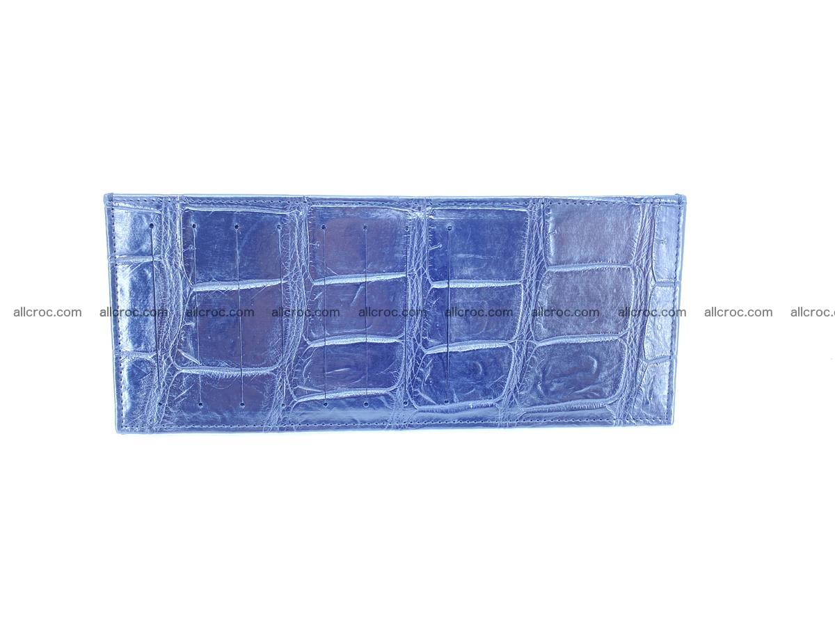 Crocodile leather vertical cards wallet 689 Foto 4