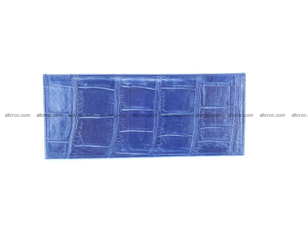 Crocodile leather vertical cards wallet 689 Foto 6