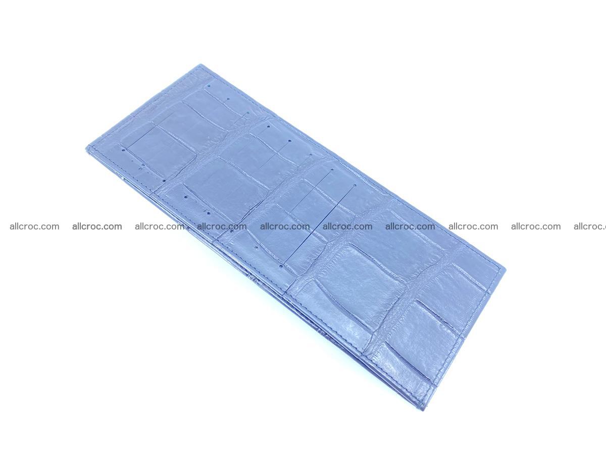 Crocodile leather vertical cards wallet 689 Foto 7