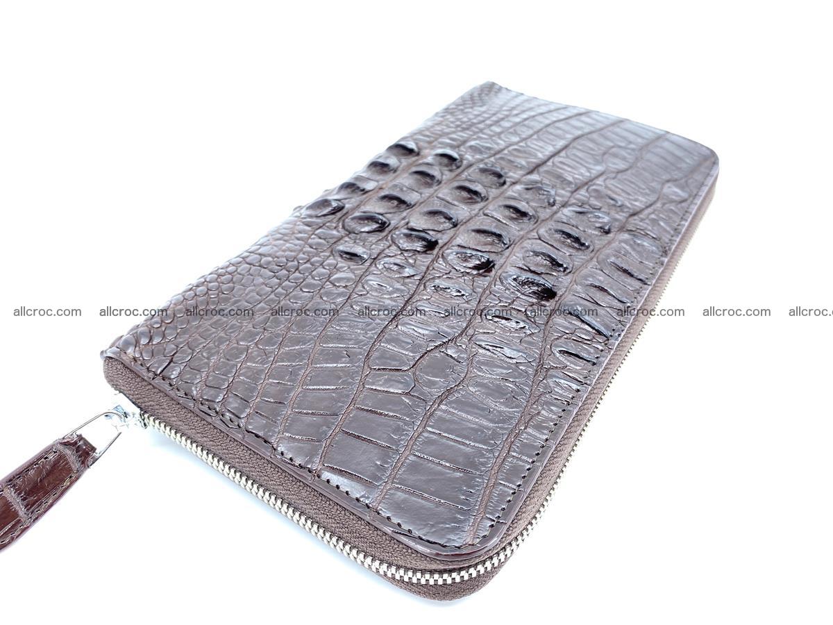 Crocodile skin zip wallet XL-size 597 Foto 1