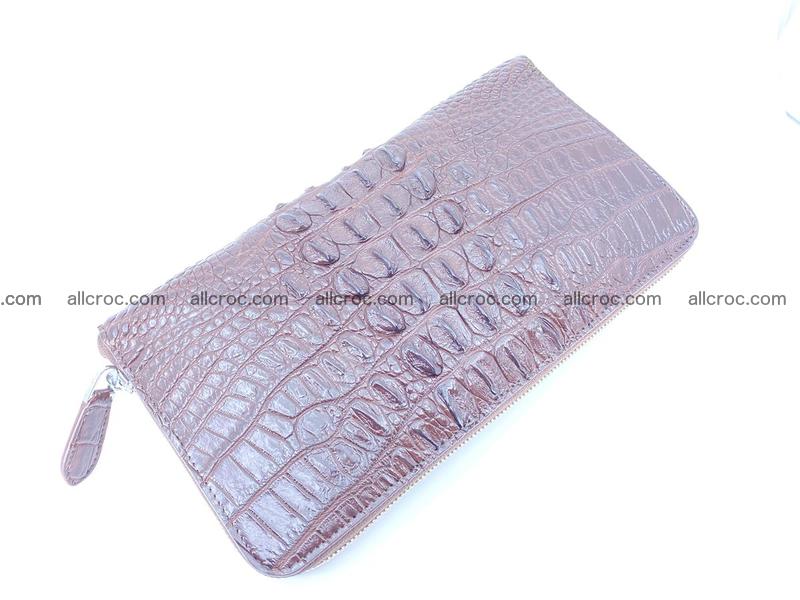 Crocodile leather purse 1 zip 597