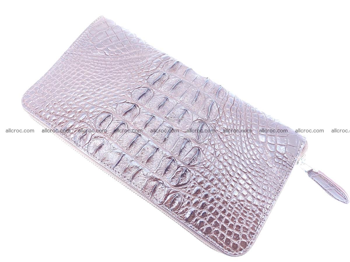 Crocodile skin zip wallet XL-size 597 Foto 8