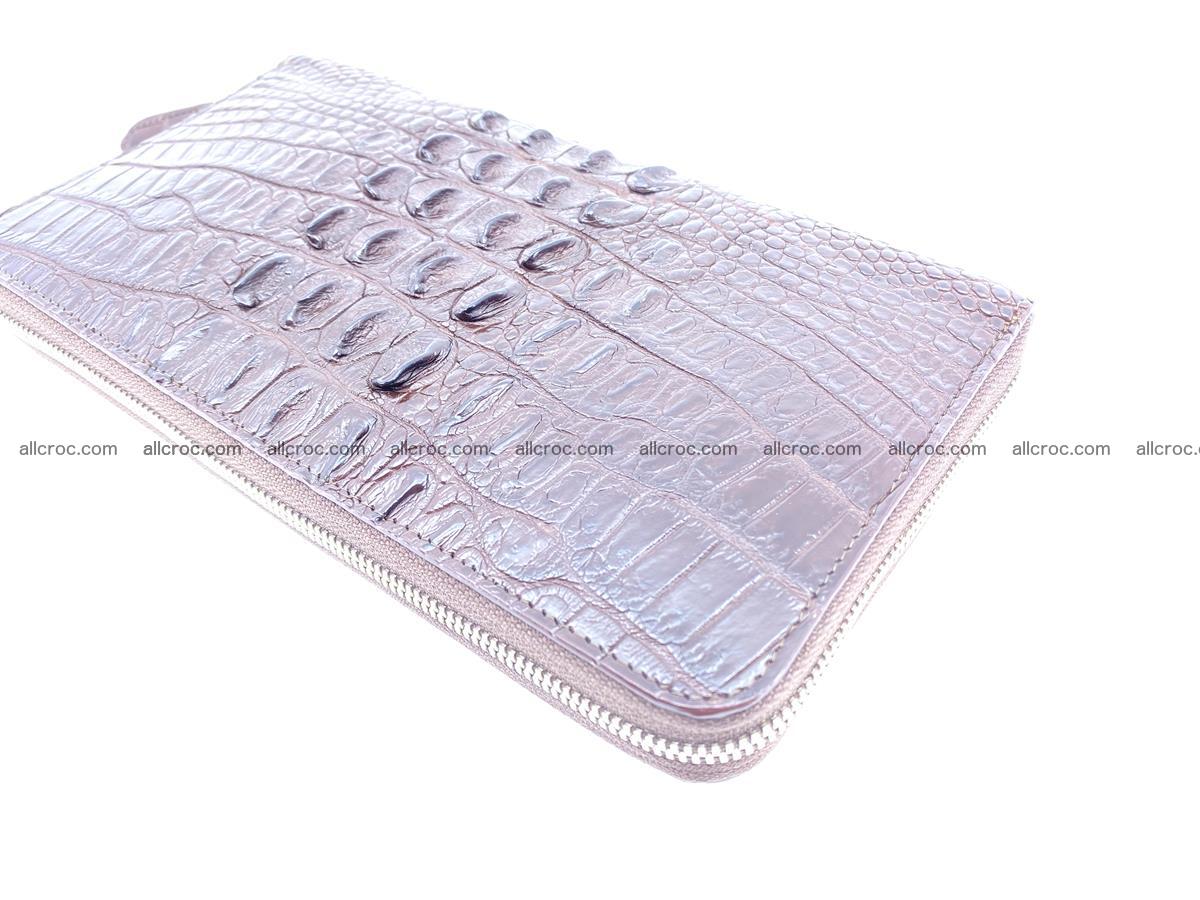 Crocodile skin zip wallet XL-size 597 Foto 10