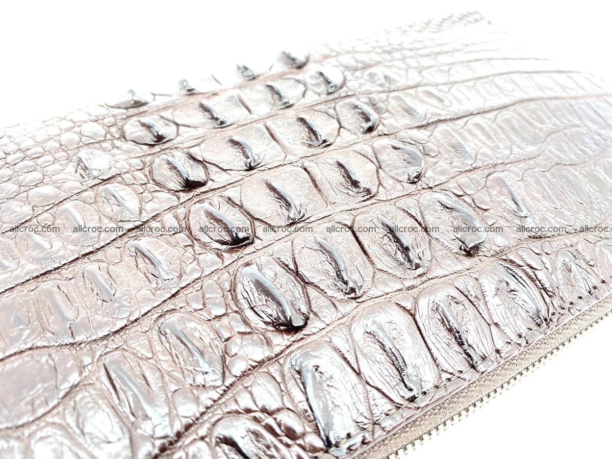 Crocodile skin zip wallet XL-size 597 Foto 11
