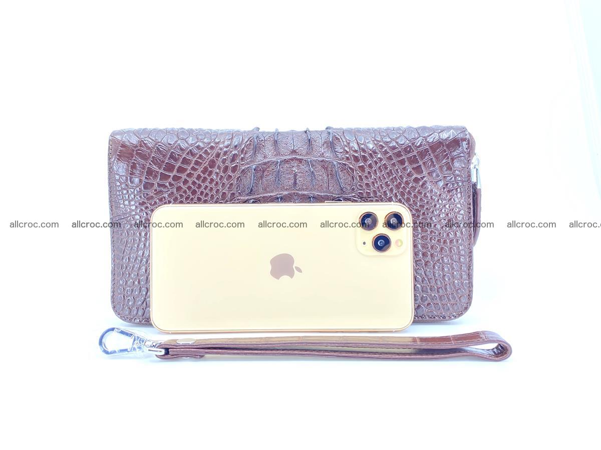 Crocodile skin zip wallet XL-size 597 Foto 12