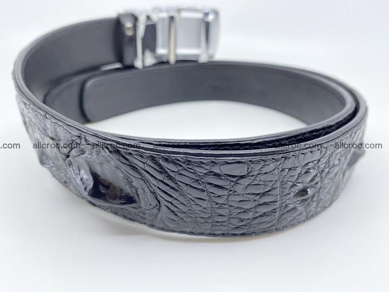 Crocodile leather hornback belt 1117