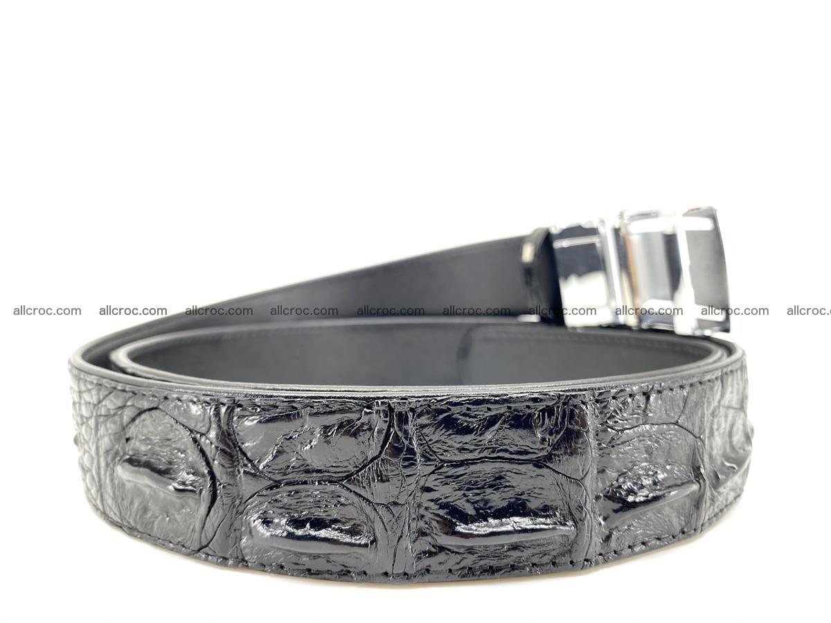 Crocodile leather hornback belt 1637 Foto 7