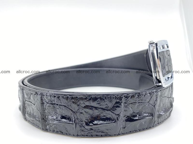 Crocodile leather hornback belt 1117
