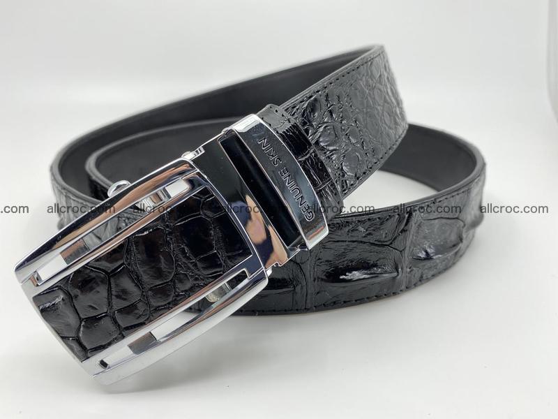 Crocodile leather hornback belt 1117