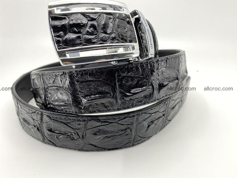 Crocodile leather hornback belt 1117