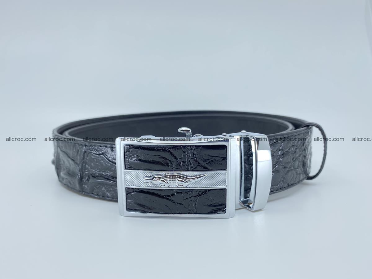 Crocodile leather hornback belt 715 Foto 2