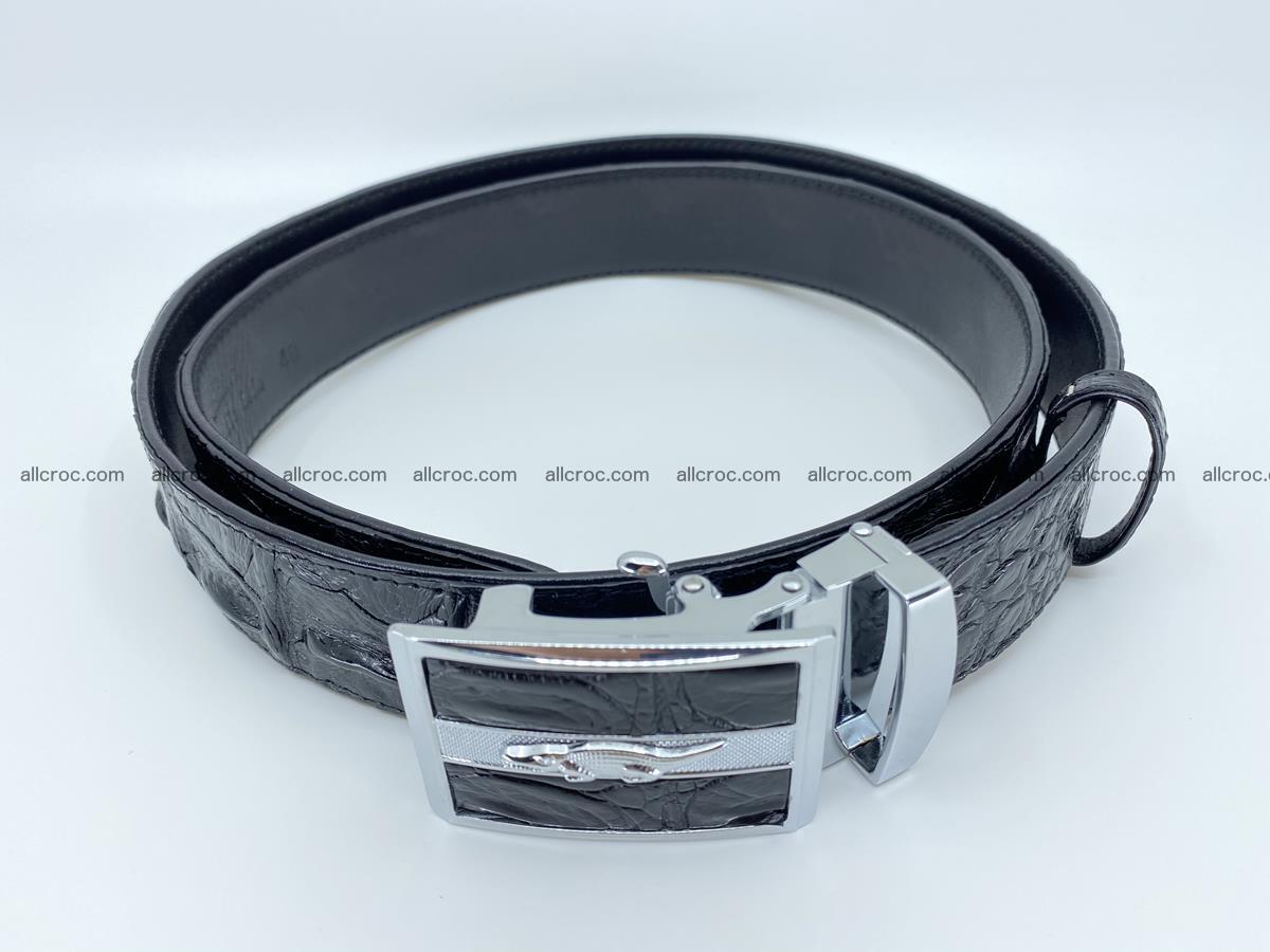 Crocodile leather hornback belt 715 Foto 6