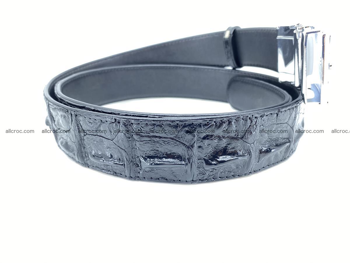 Crocodile leather hornback belt 715 Foto 7