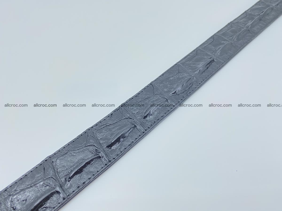 Crocodile leather hornback belt 715 Foto 3