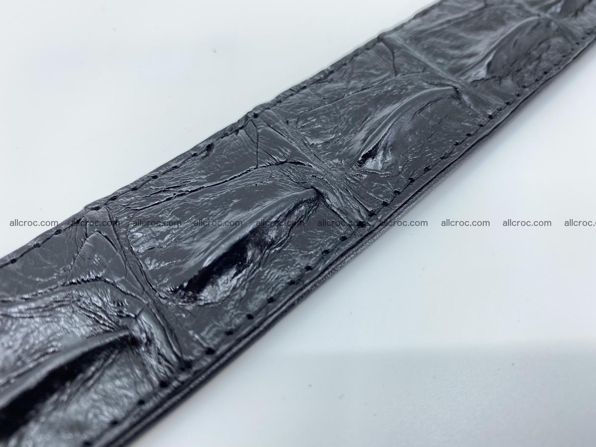Crocodile leather hornback belt 715 Foto 4