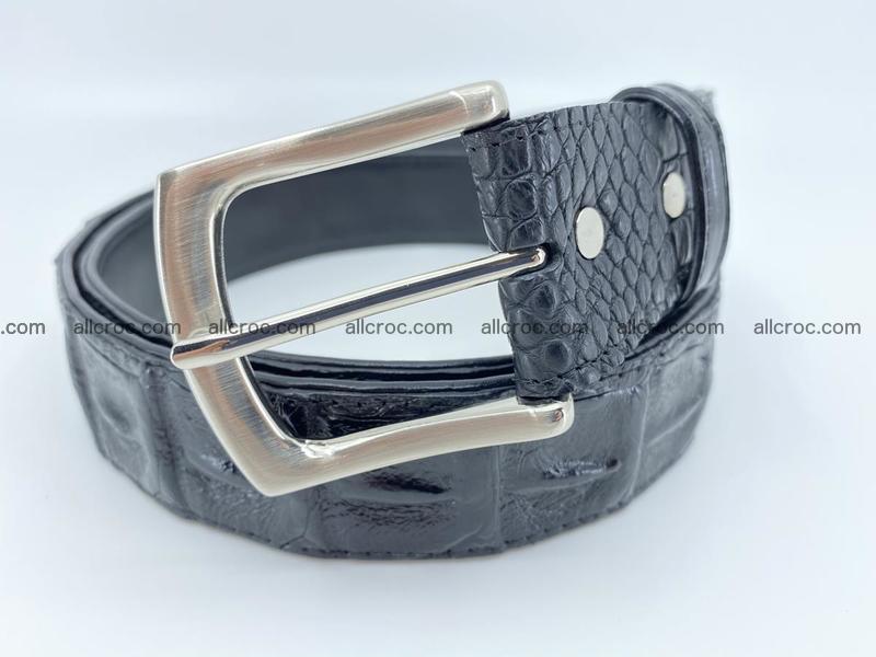 Crocodile leather hornback belt 1116