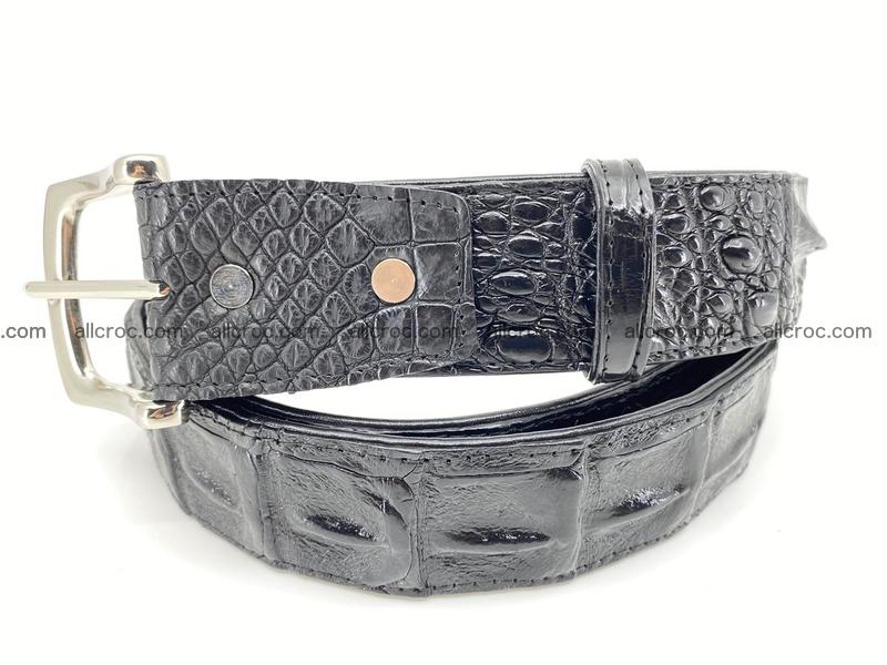 Crocodile leather hornback belt 1116