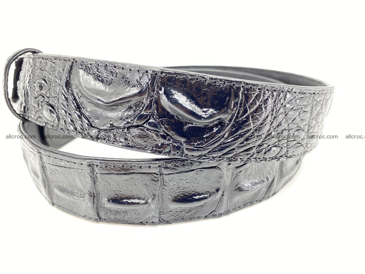 Crocodile leather hornback belt 1116 Foto 2