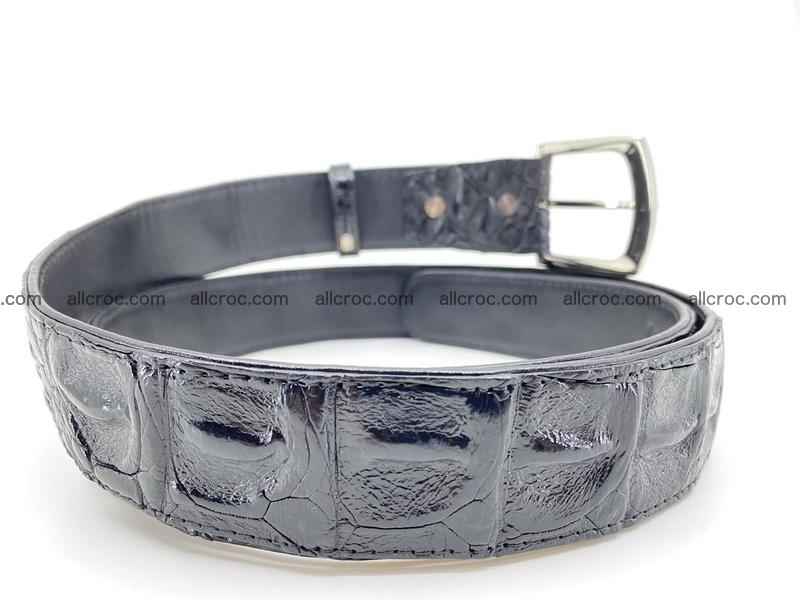 Crocodile leather hornback belt 1116