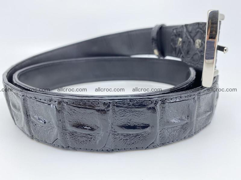 Crocodile leather hornback belt 1116