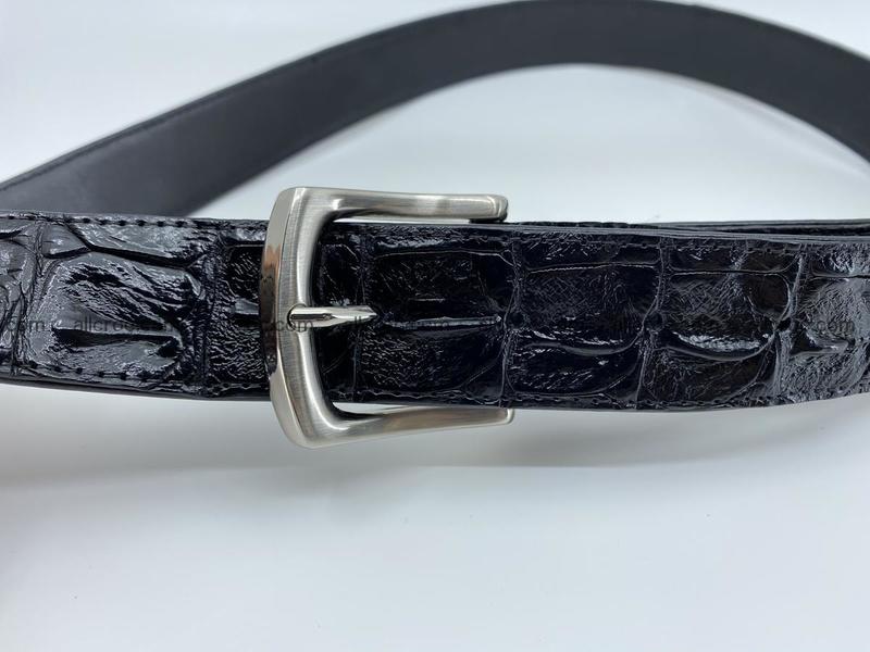 Crocodile leather hornback belt 1116