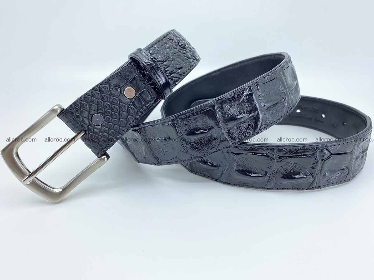 Crocodile leather hornback belt 1116 Foto 6
