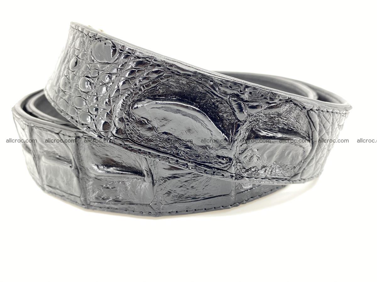 Crocodile leather hornback belt 718 Foto 2