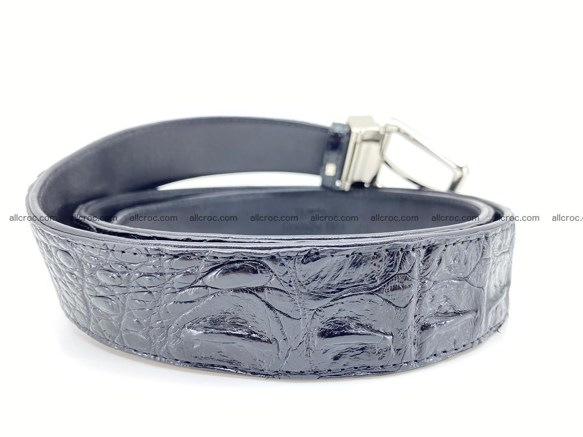 Crocodile leather hornback belt 718 Foto 3