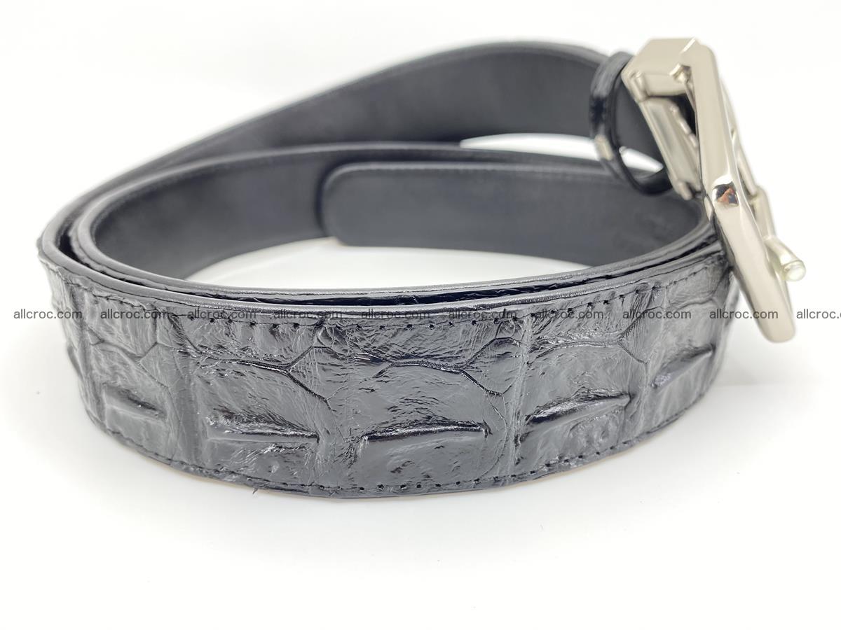 Crocodile leather hornback belt 718 Foto 4