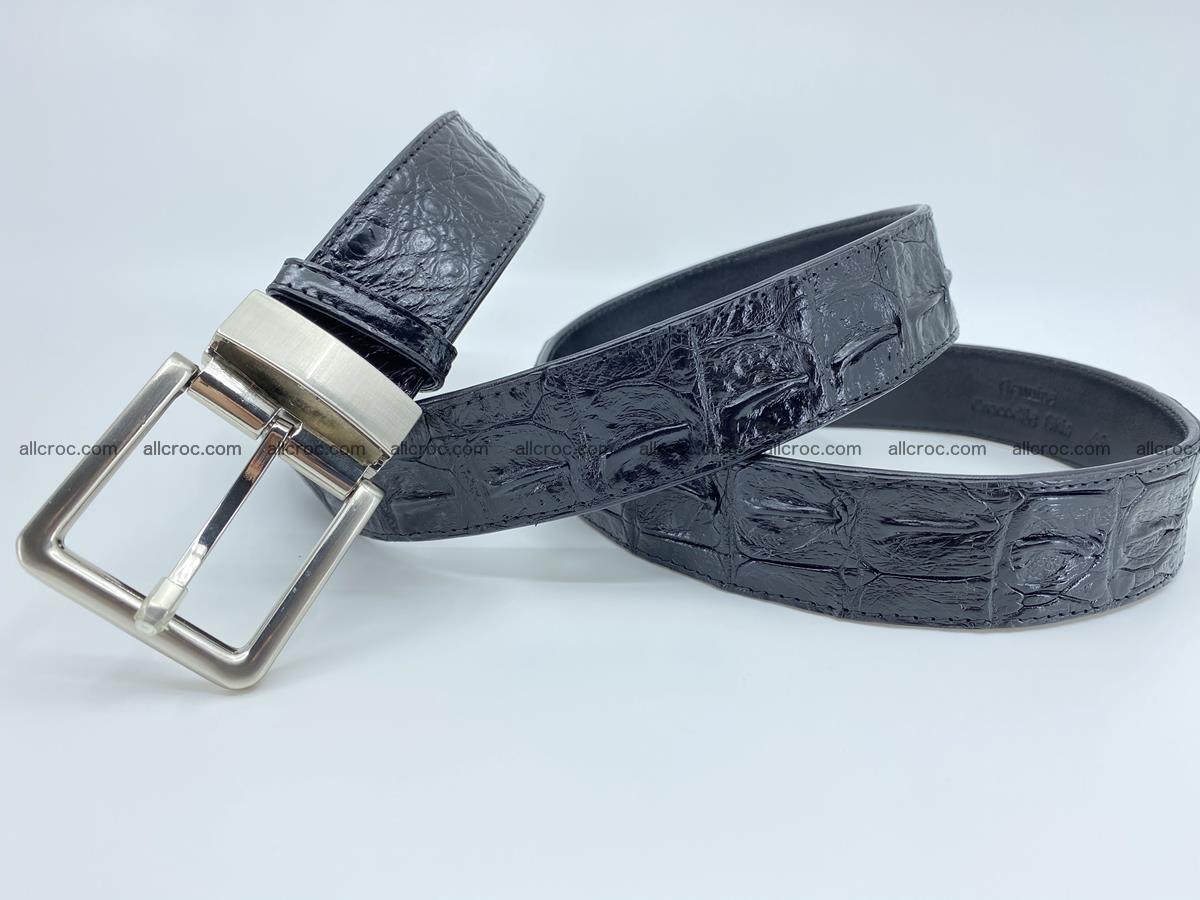 Crocodile leather hornback belt 718 Foto 6