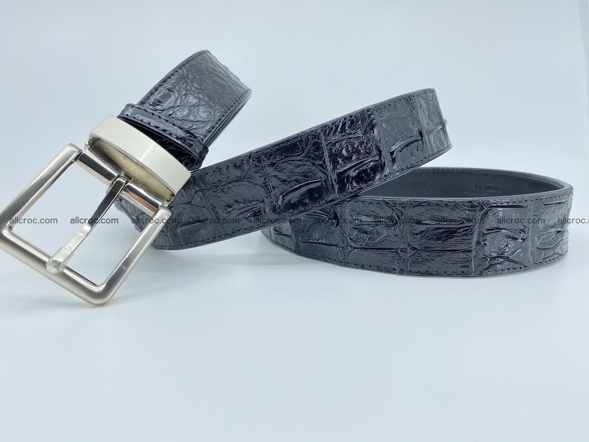Crocodile leather hornback belt 718 Foto 5