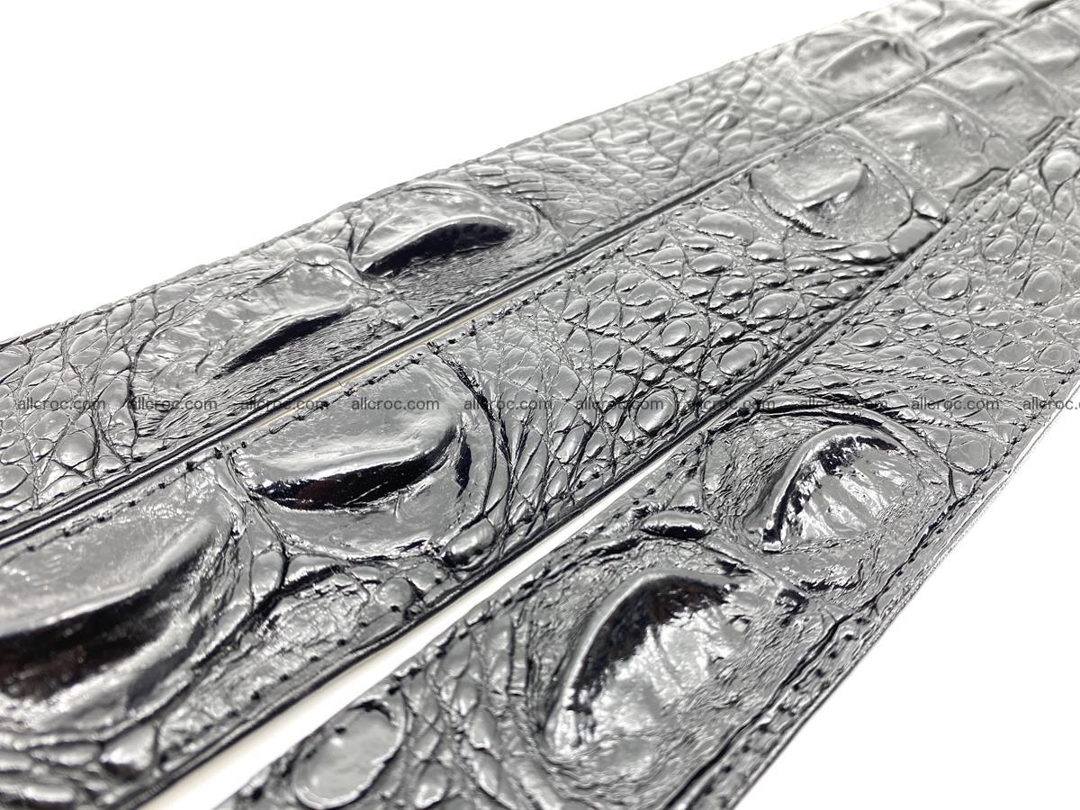 Crocodile leather hornback belt 1116 Foto 14