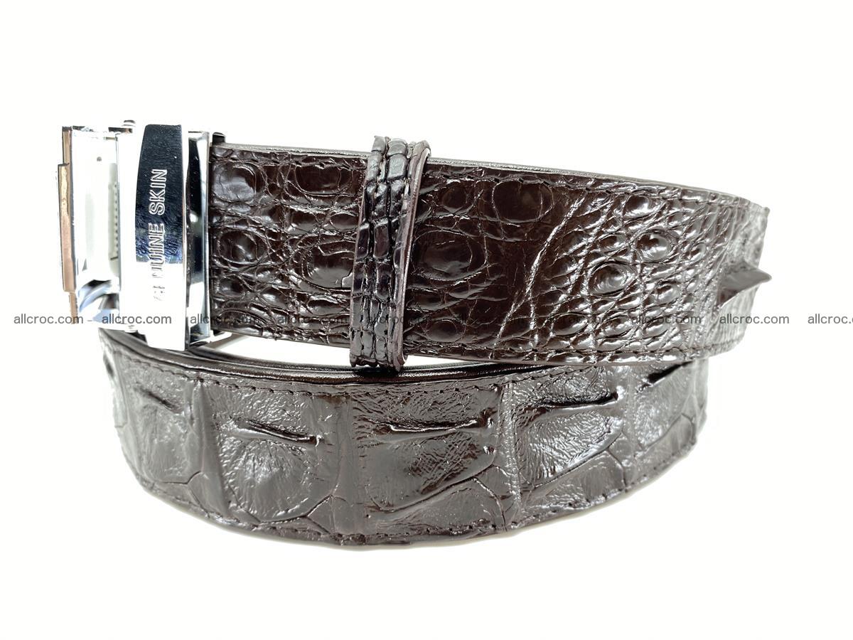 Crocodile leather hornback belt 710 Foto 8