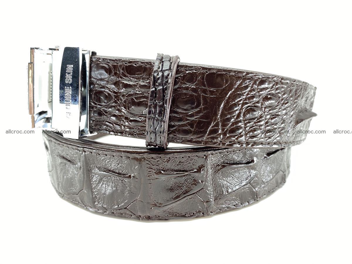 Crocodile leather hornback belt 710 Foto 4