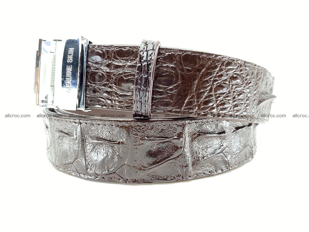 Crocodile leather hornback belt 710 Foto 7